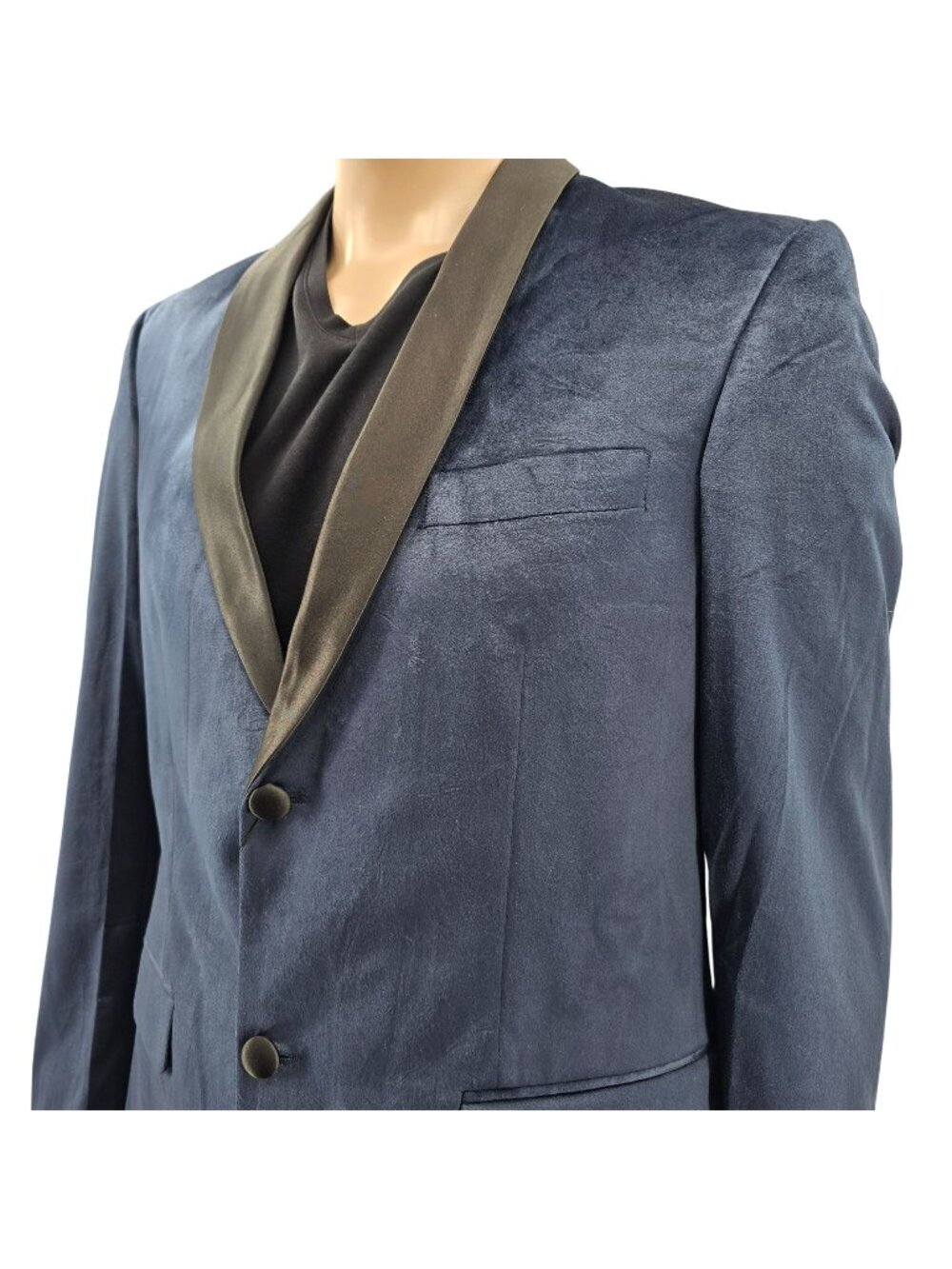 Harry Potter Wizarding World Ravenclaw 40R Mens Blue Velvet Blazer
